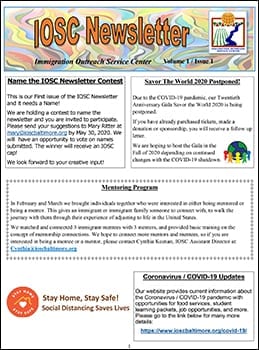 IOSC Newsletter V1-I1-1